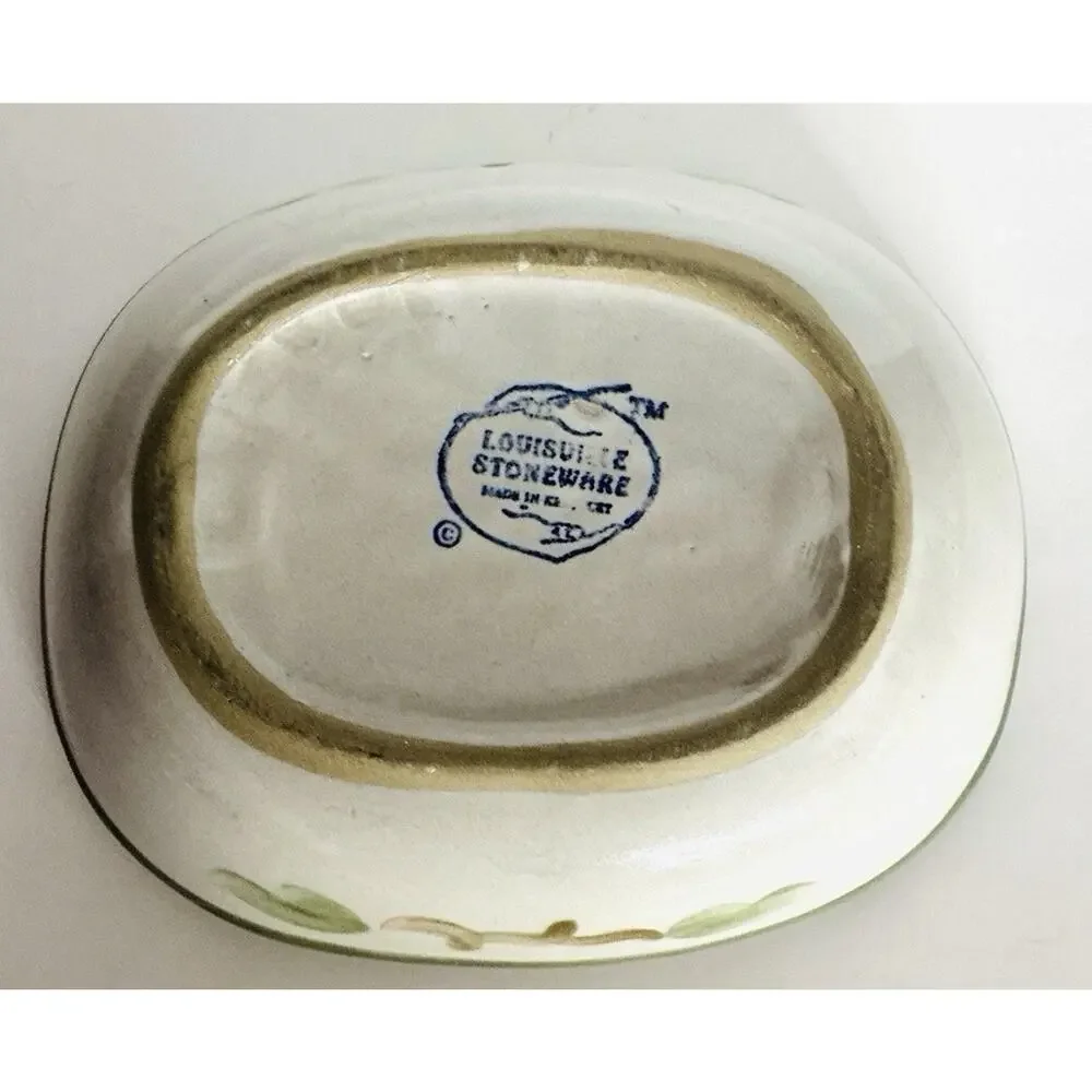 Louisville Stoneware Oval Baker Heirloom-Style Serving Heavy Country Cottage